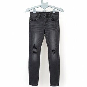 Distressed Black Skinny Jeans by Hollister
